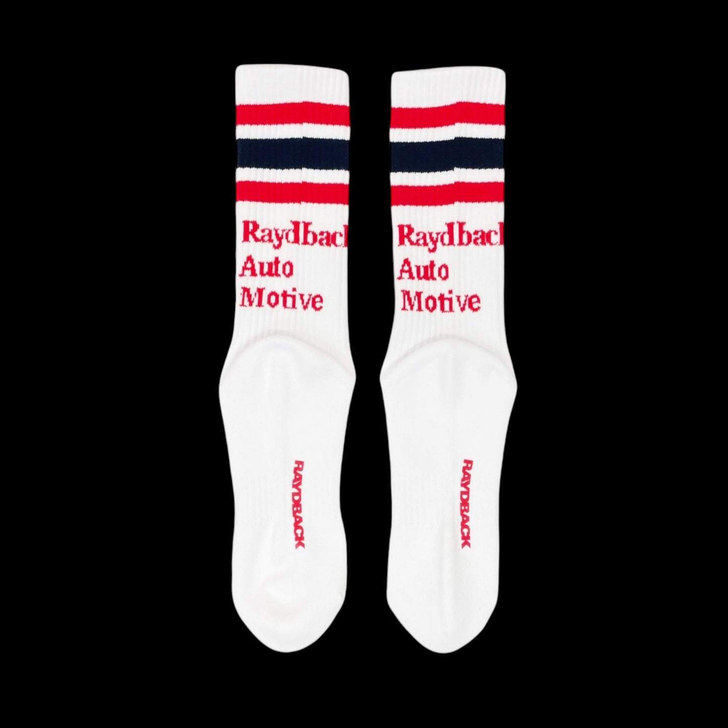 -RAYDBACK AUTO MOTIVE SOCKS- (RED)